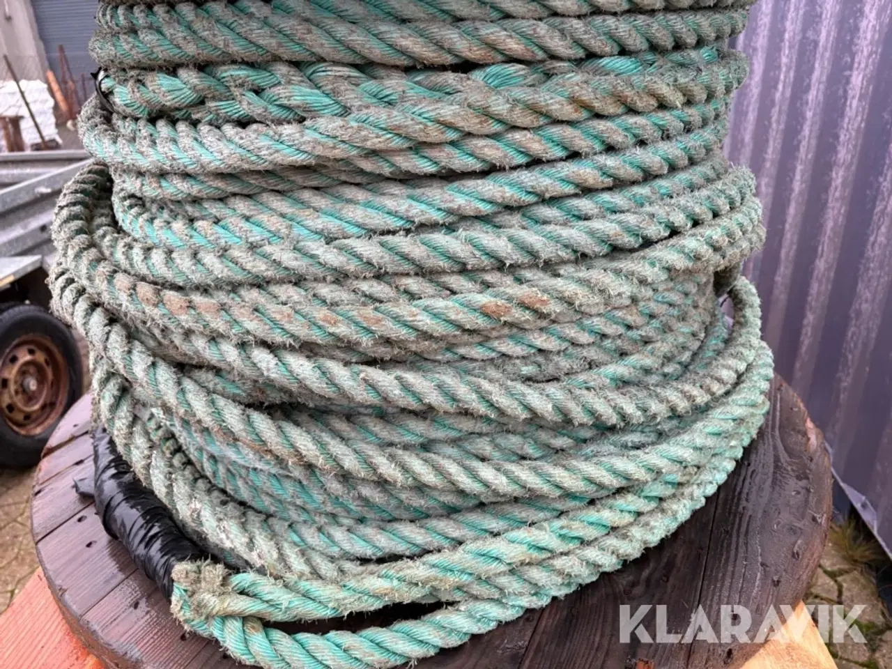 Billede 8 - Kabeltromle med reb 4 styk.