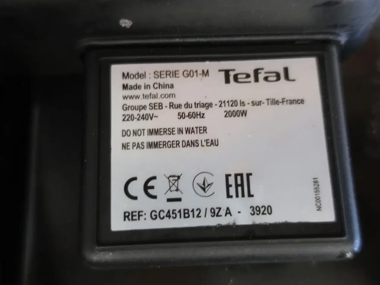 Billede 4 - Grill TEFAL Super Grull G01-M