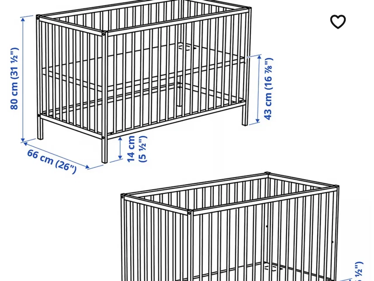 Billede 6 - Ikea Sniglar tremmeseng