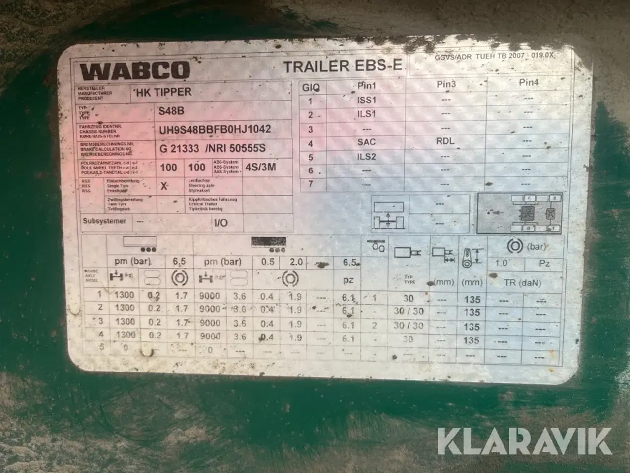 Billede 9 - Tip trailer HK Tipper S48B 4 akslet