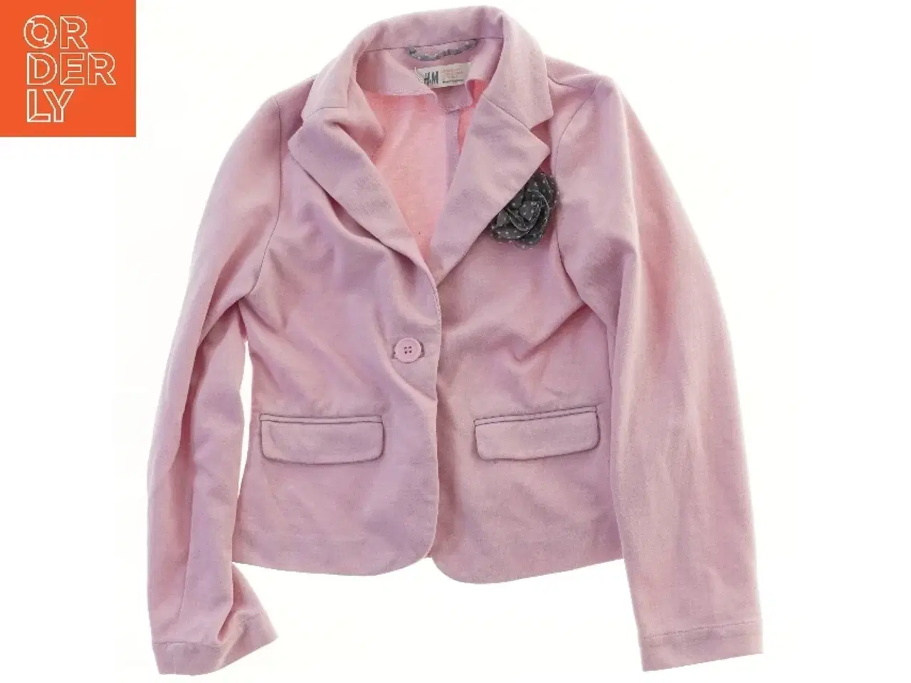 Billede 1 - Børneblazer med blomst fra H&M (str. 128)