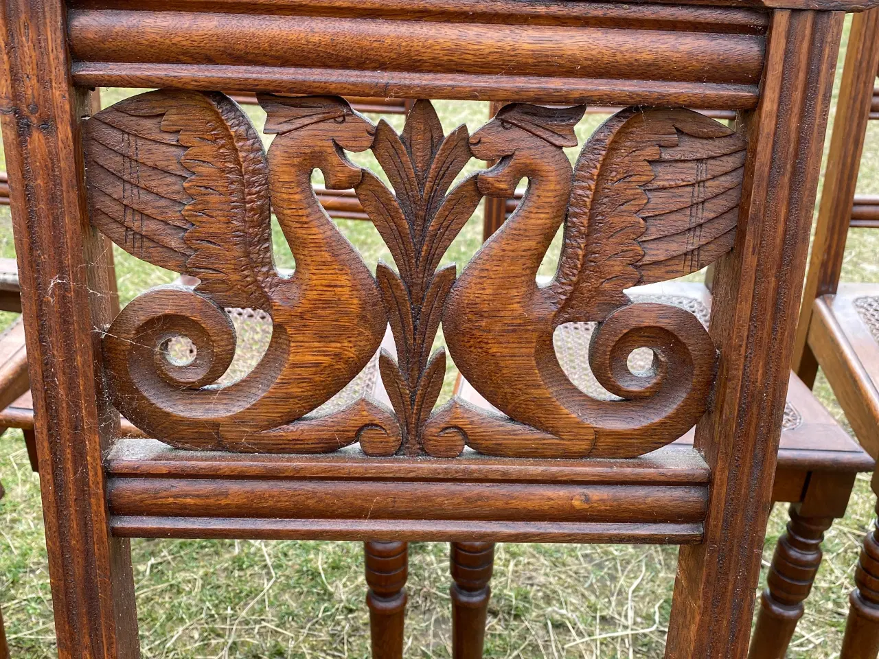 Billede 4 - Antikke spisebordsstole 4 stk