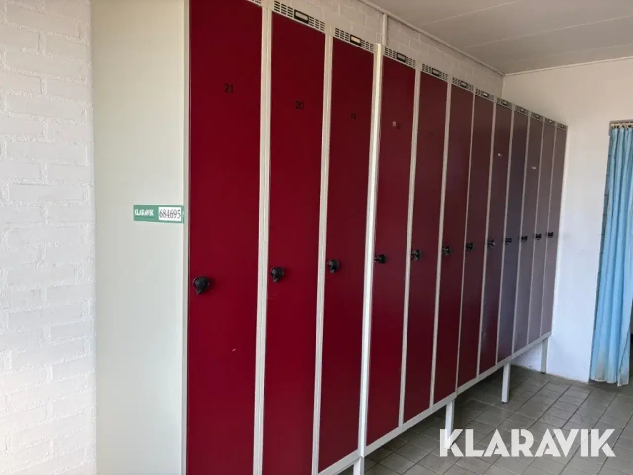 Billede 1 - Omklædningsskabe 12 enkeltskabe med understel