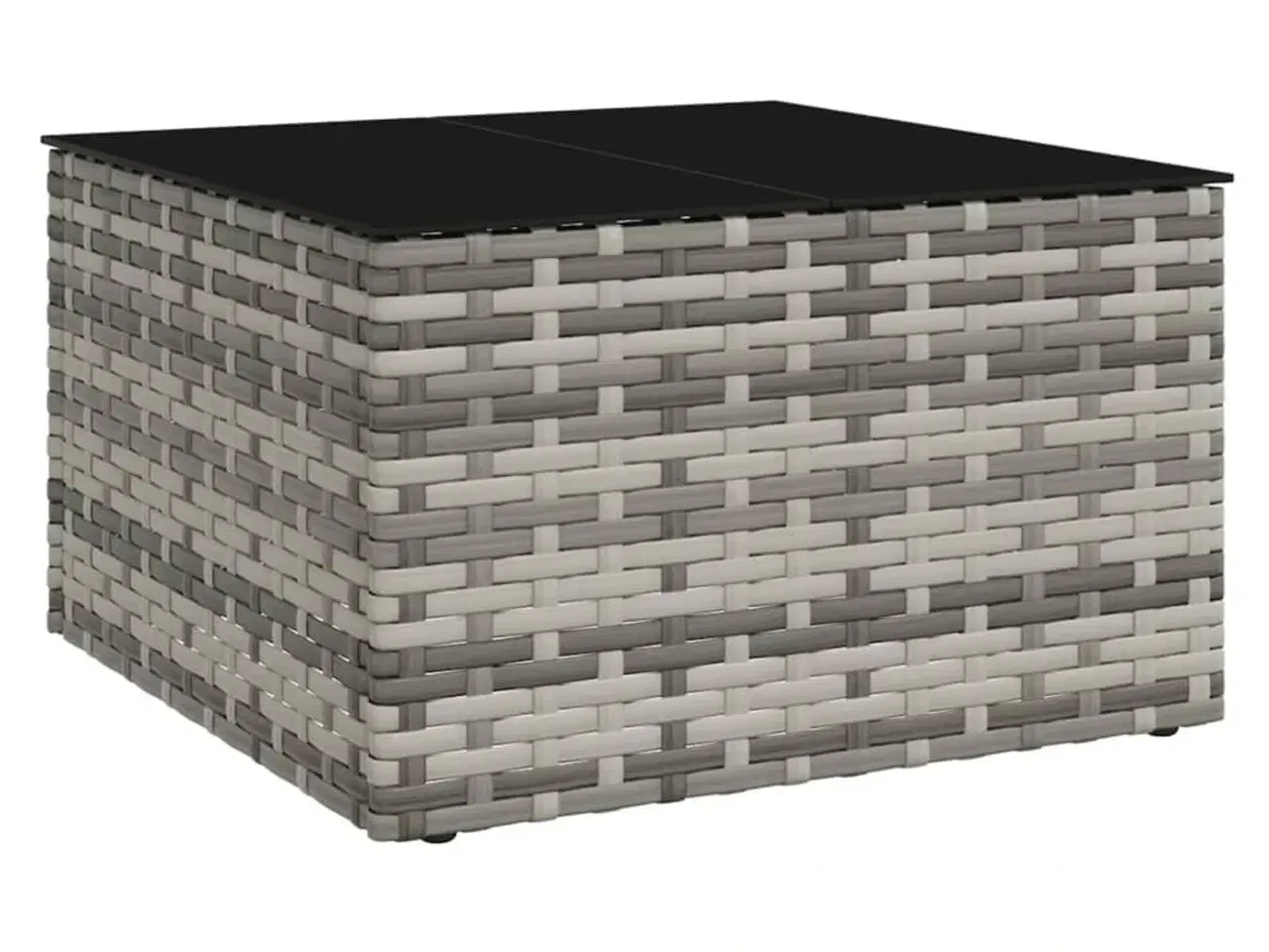 Billede 8 - Loungesæt til haven 2 dele med hynder polyrattan grå