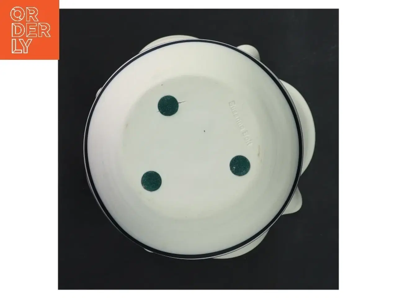 Billede 2 - Keramikvase med bølget kant fra Susanne Bolt (str. Ø 13 cm længde 14 cm)