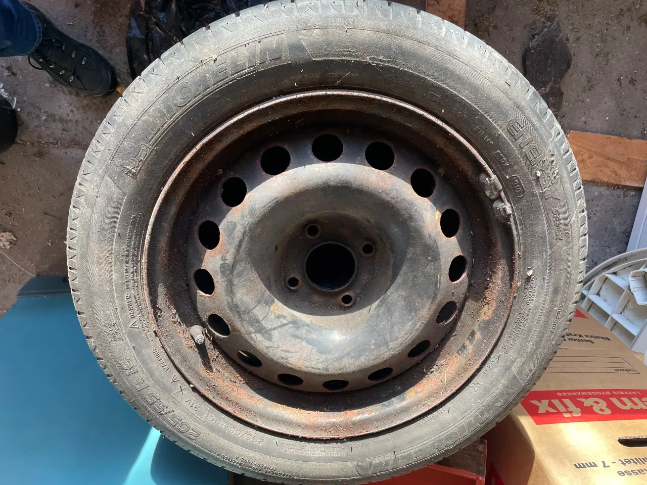 Billede 3 - 4 stk. Michelin dæk med stålfælge 