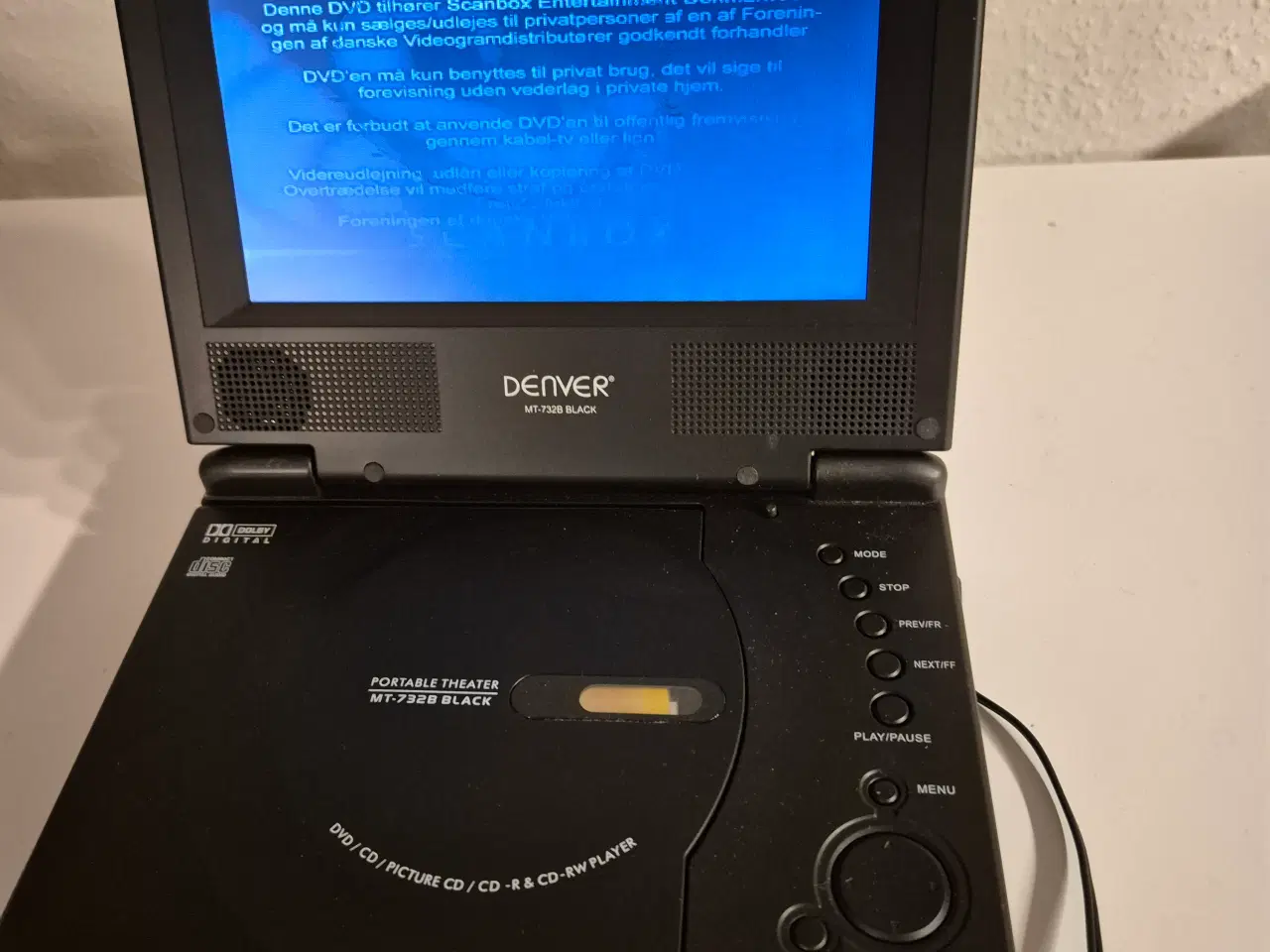 Billede 1 - Transportabel DVD afspiller