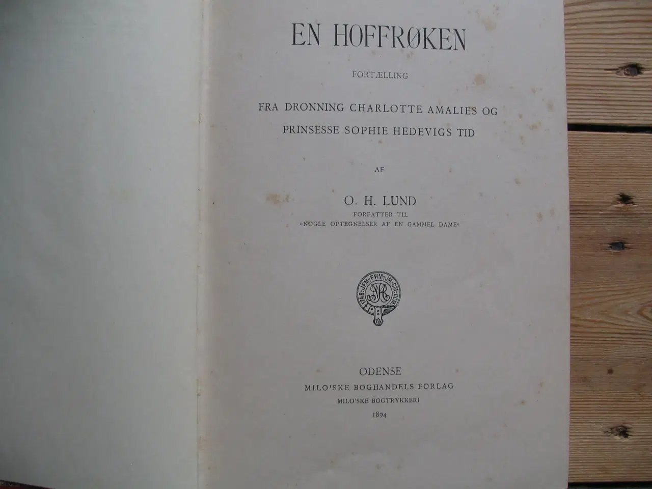 Billede 2 - O.H. Lund. En Hoffrøken, fra 1894