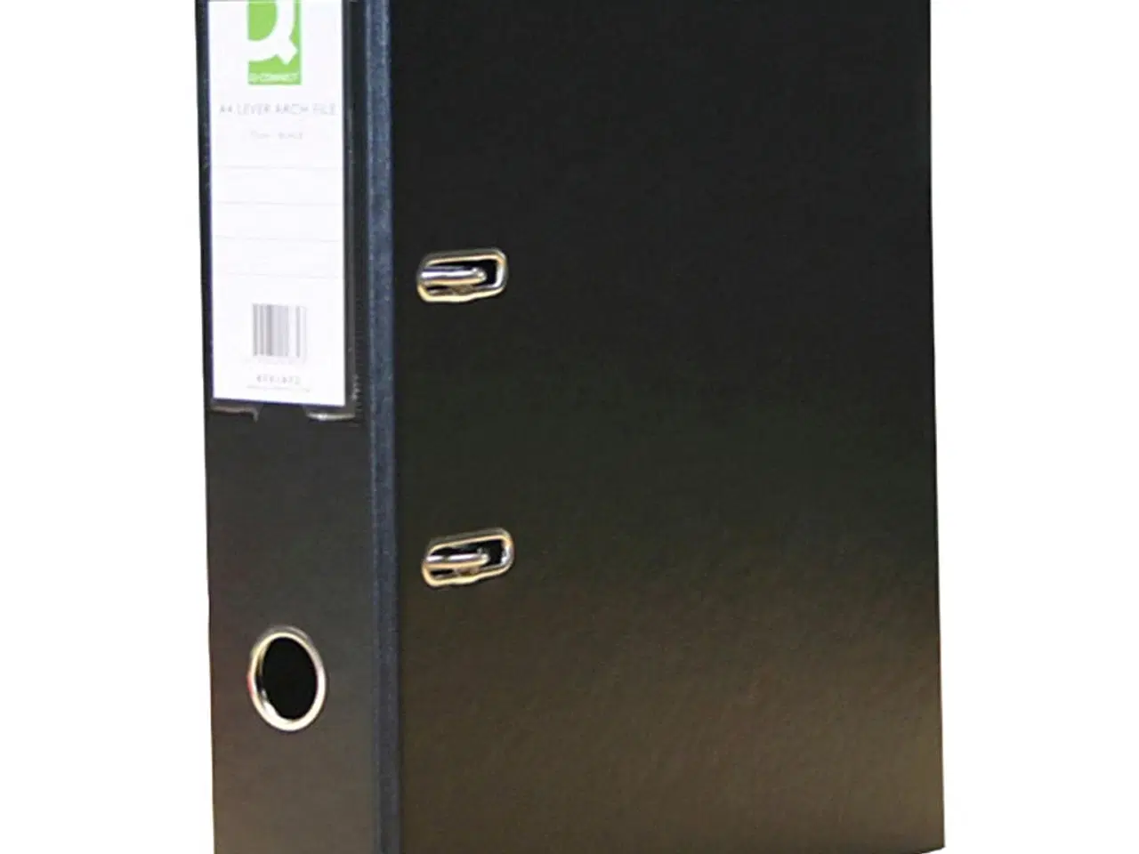 Billede 1 - A4 Ringbind 75 mm, 2 Ringe, Sort - 1 stk.