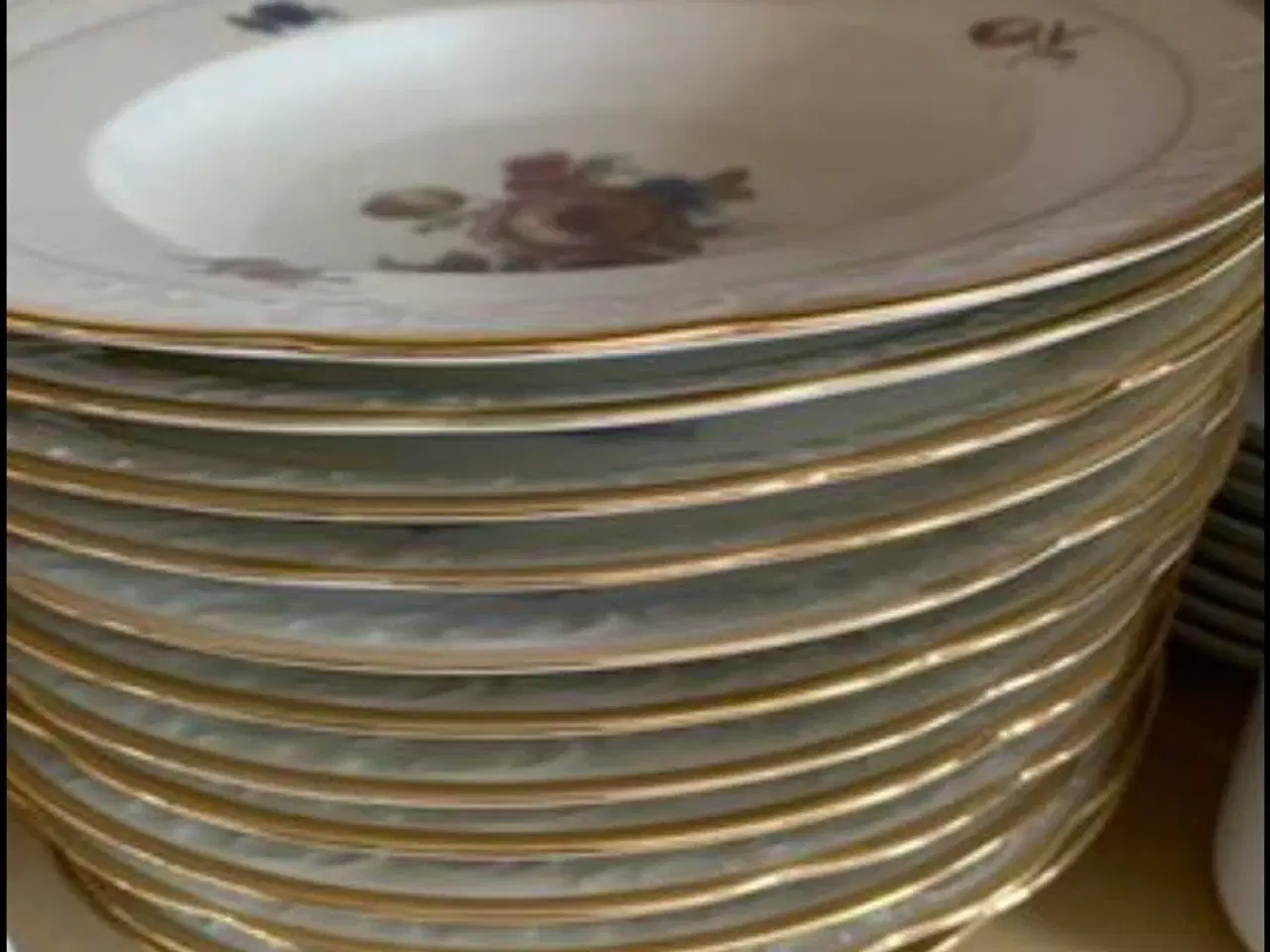 Billede 1 - 12 suppe tallerkner fra KPM