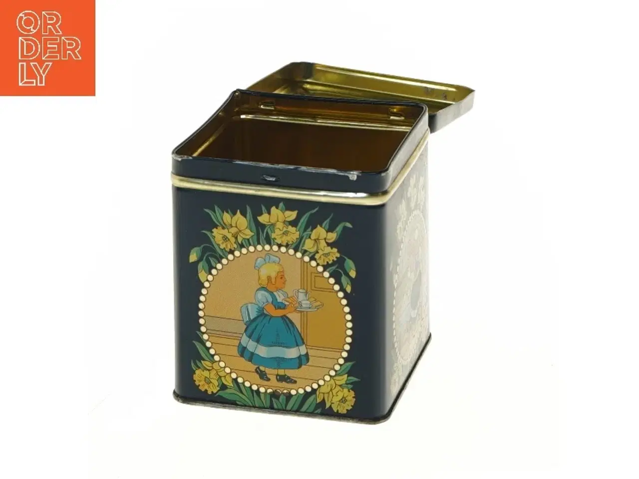 Billede 5 - Retro opbevaringsdåse fra Irma (str. 10,5x9,3x9,3 cm)