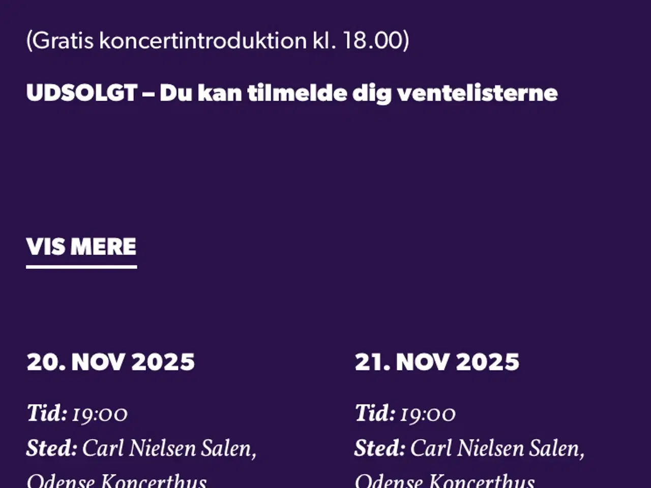 Billede 2 - De Operarejsende - to billetter - Odense d. 20.11
