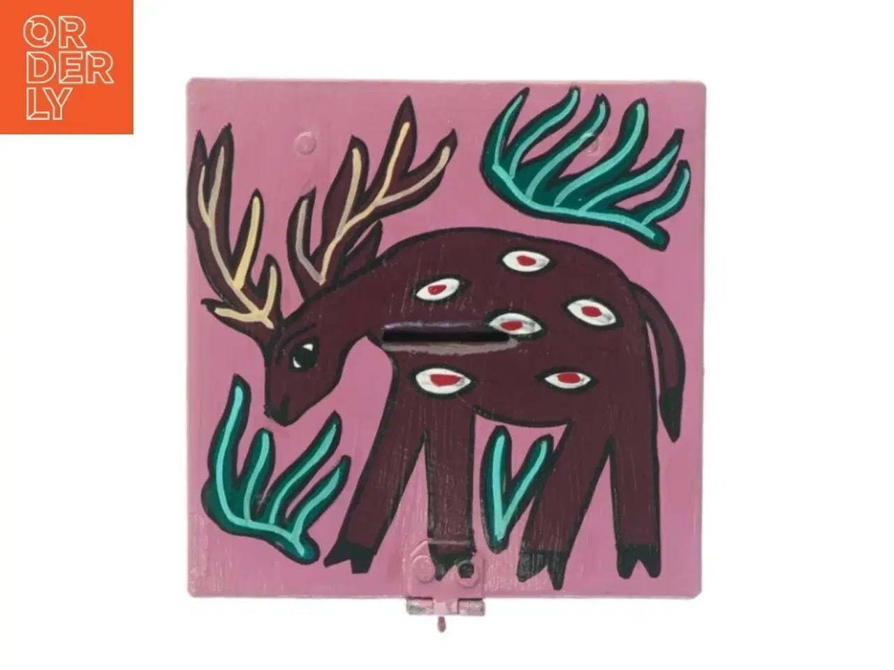 Billede 3 - Metalsparebøsse (str. 13 x 12,5 x, 13 cm)