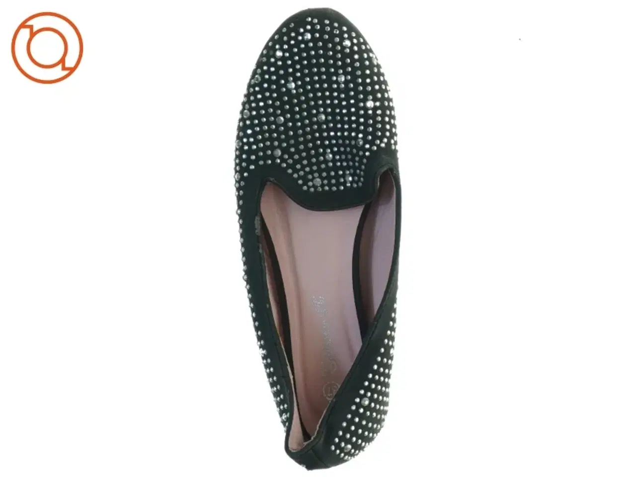 Billede 2 - Sorte flade sko med nitter (str. 37)