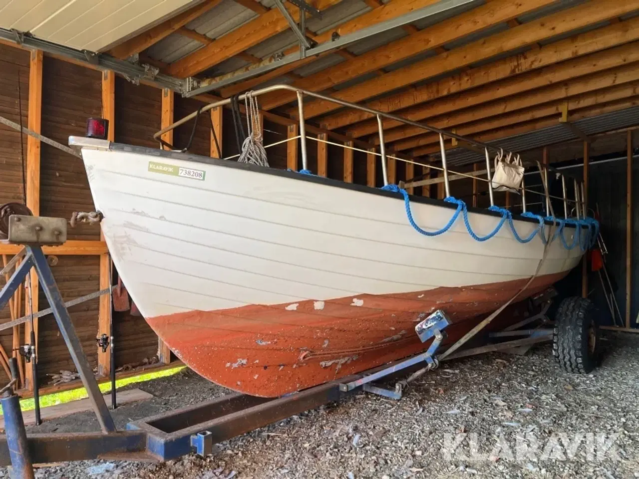 Billede 1 - Båd Fåborg glasfiber 23 fod med vogn