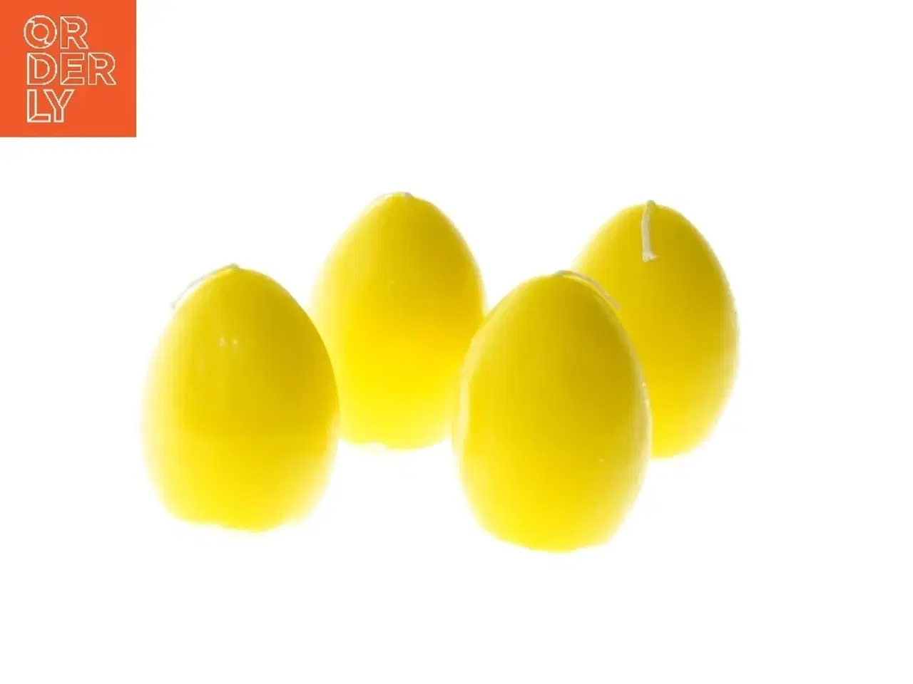 Billede 1 - Sæt af 4 nye gule stearinlys (str. 4 stk 7 cm)