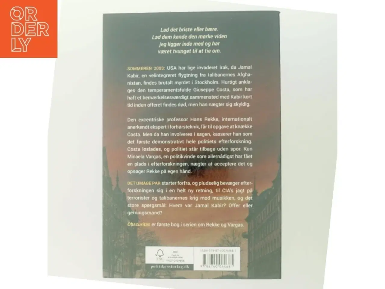 Billede 3 - Obscuritas af David Lagercrantz (Bog)