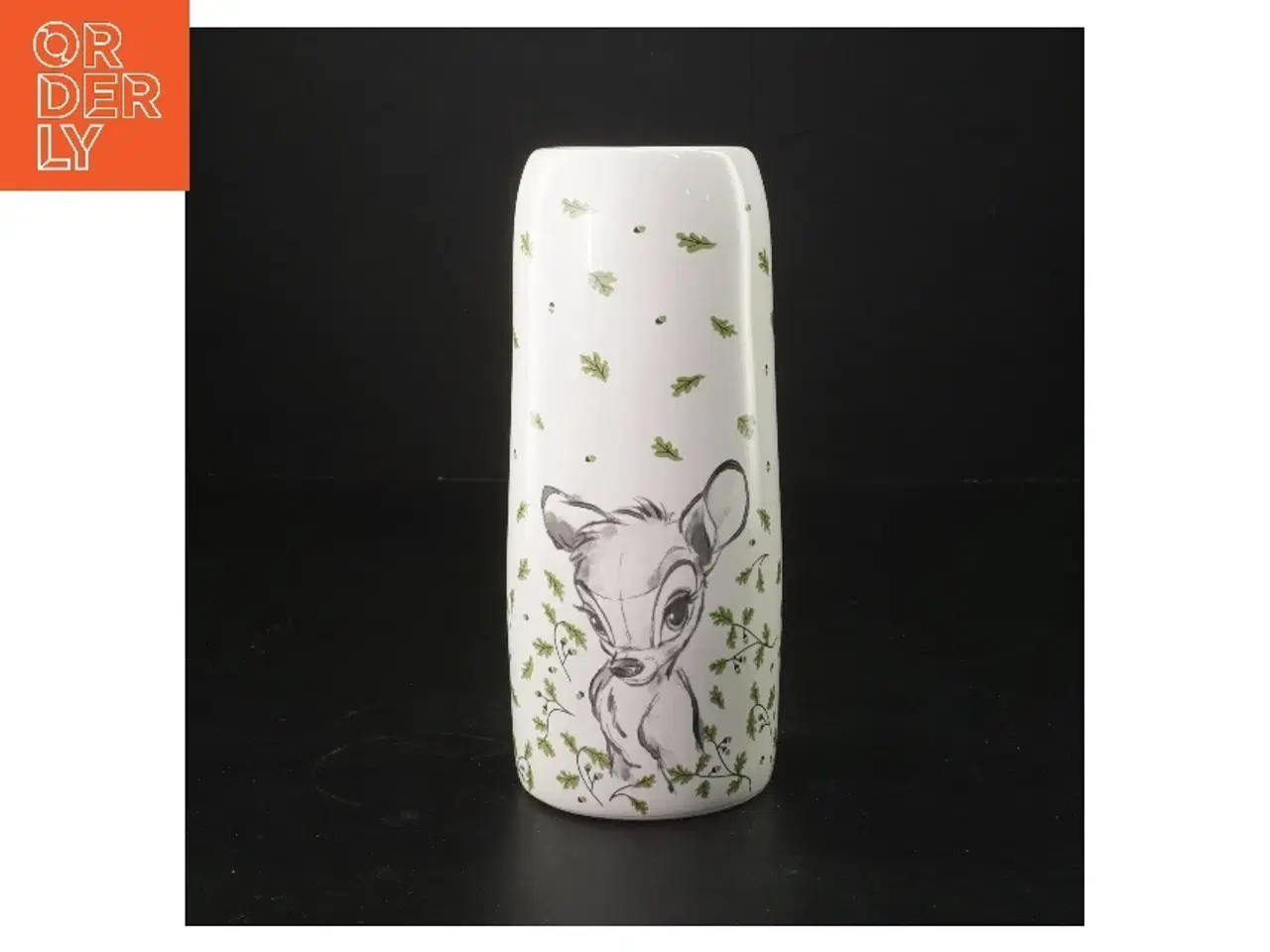 Billede 1 - Disney vase med Bambi motiv fra Disney (str. Ø 8x h 19 cm)