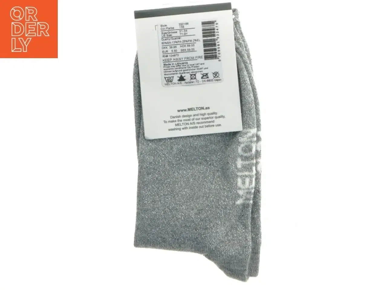 Billede 3 - Strømper i bambus størrelse 31-34 fra Melton (str. 31-34)