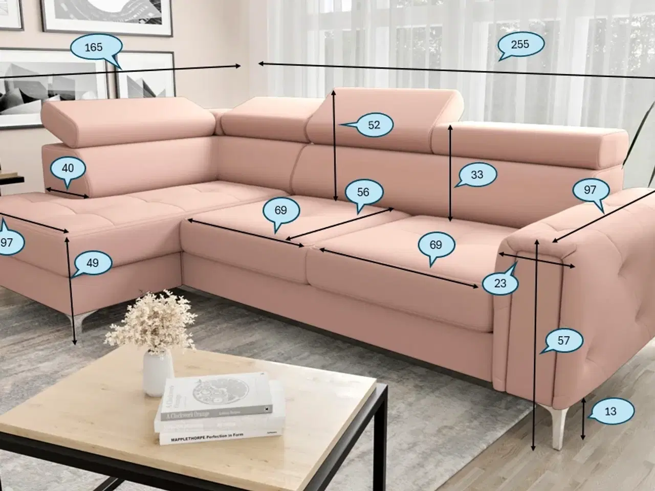 Billede 4 - ORIONIS HJØRNESOFA 165X255