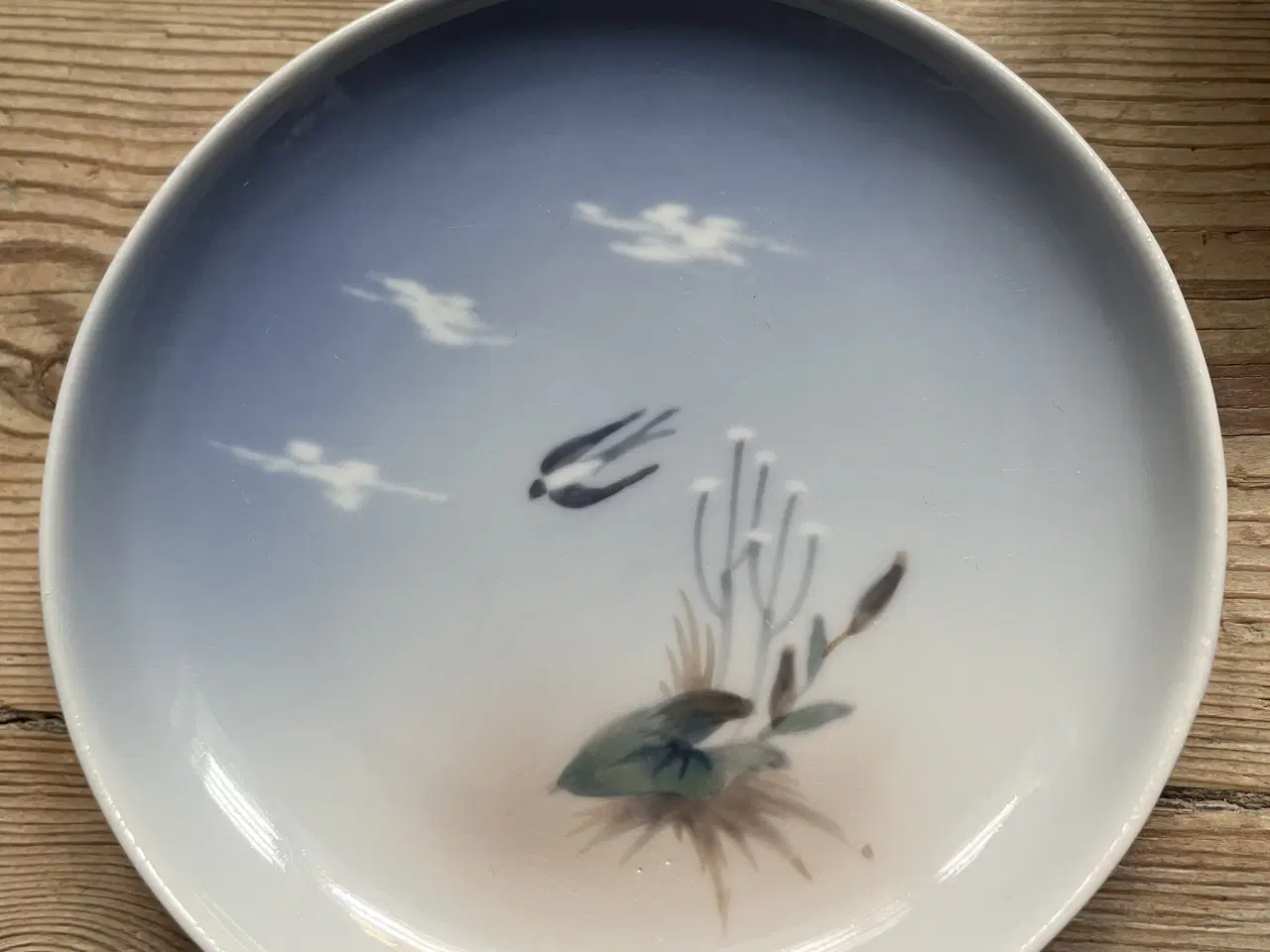 Billede 2 - Lyngby -Lille skål(tallerken) og lille vase (kop)