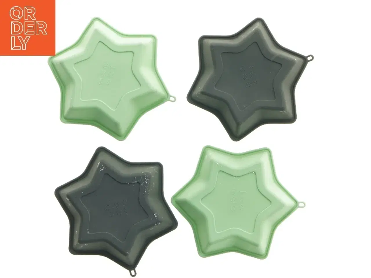 Billede 4 - Stjerneformede silikone bageforme (str. ø 14 cm, 4 styk cm)