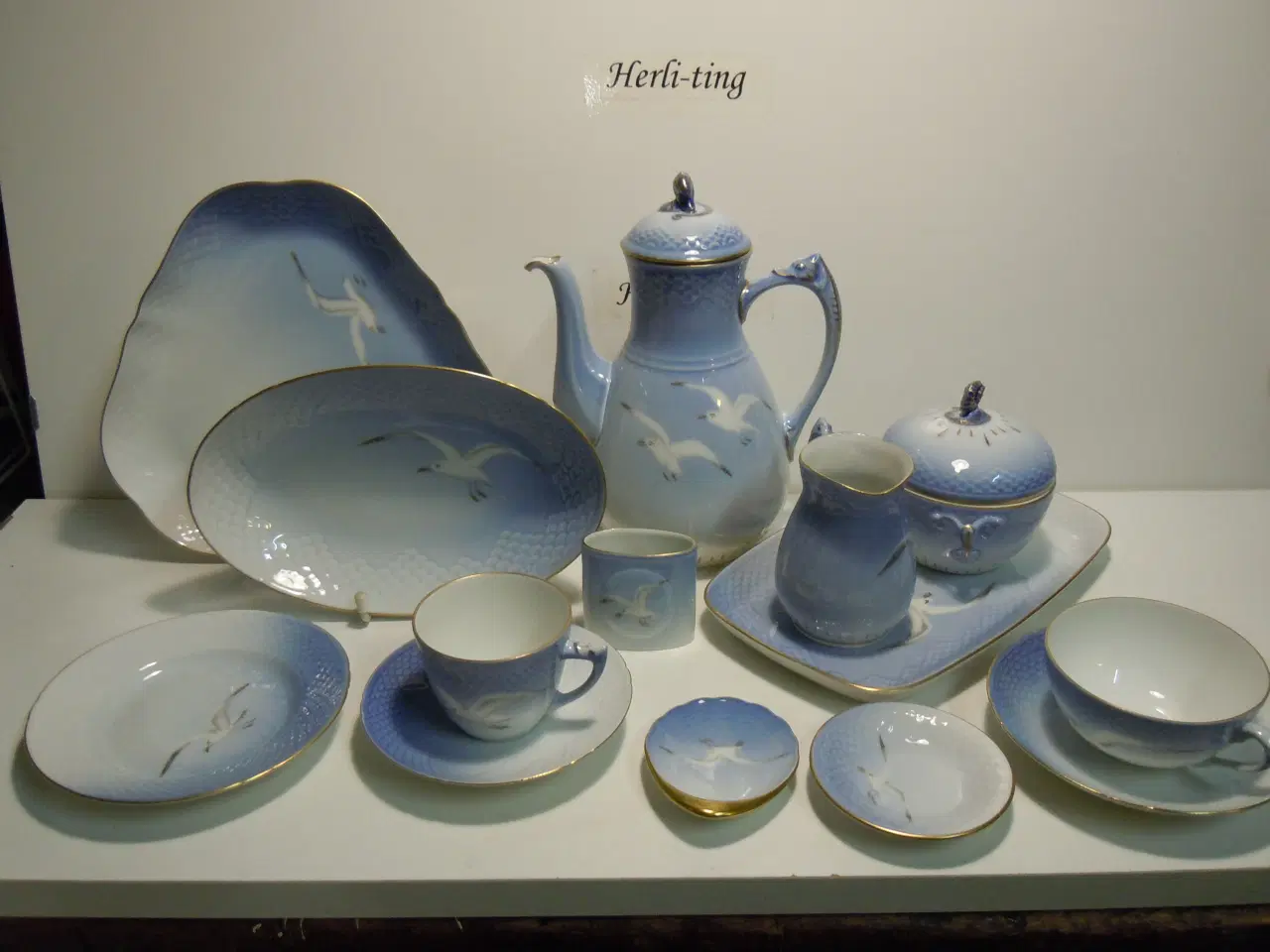 Billede 2 - OPHØRSUDSALG på BG "Mågestel m.guld". Priser fra