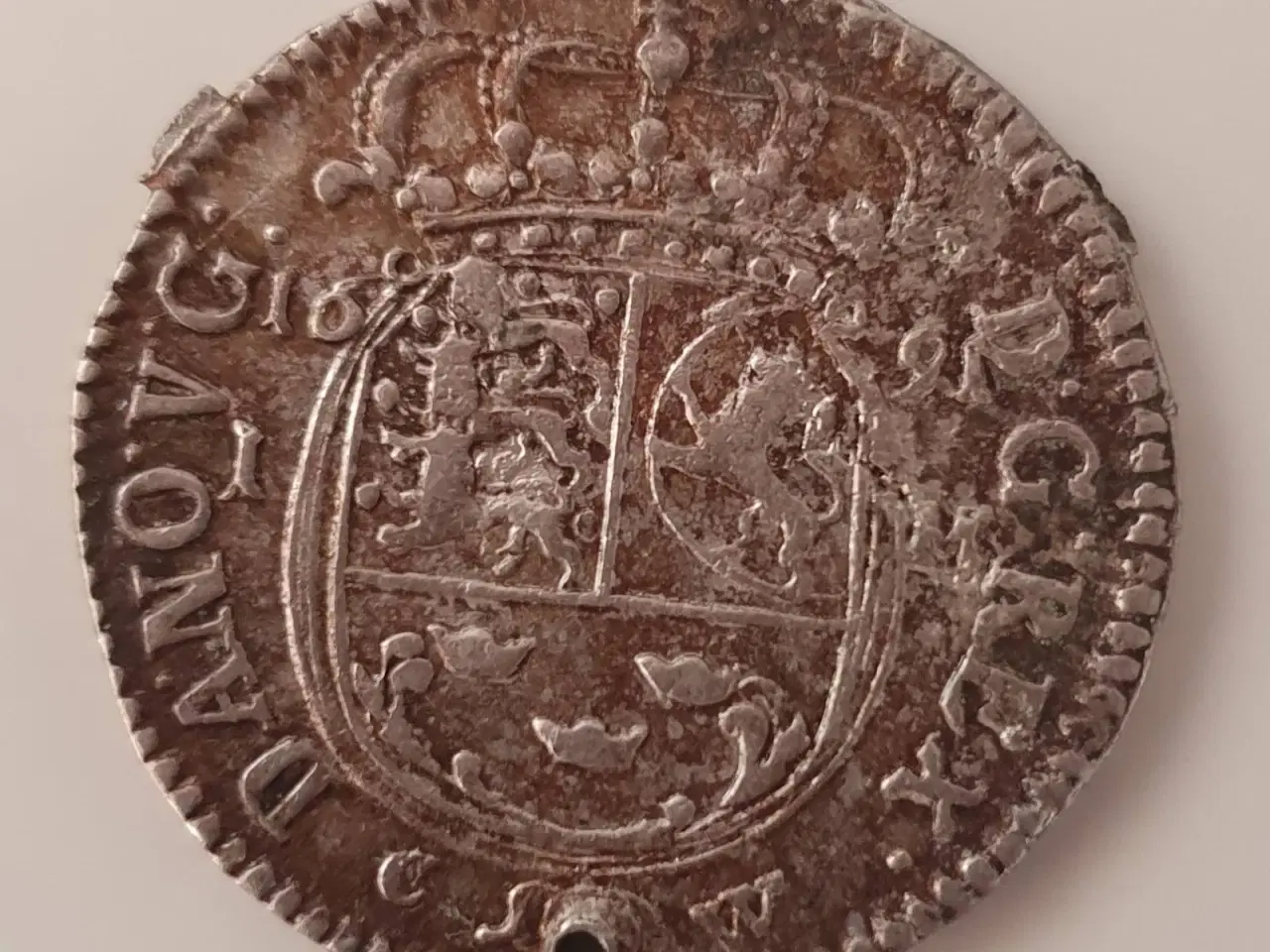 Billede 1 - Danmark, mønter, 1691