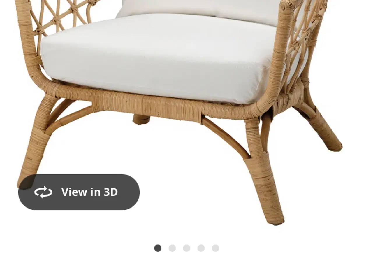 Billede 6 - Smuk lænestol i flet fra IKEA Stockholm 2017