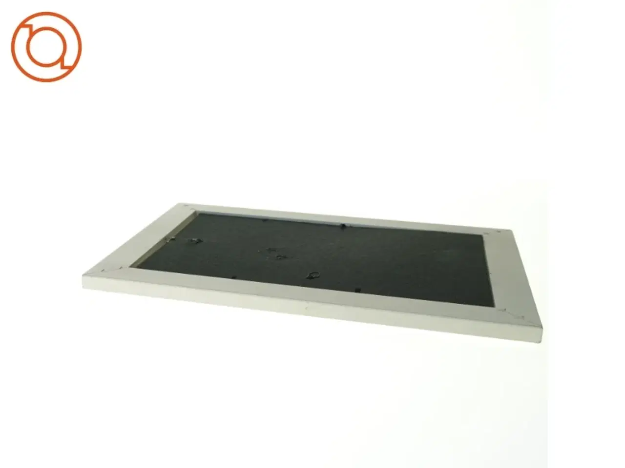 Billede 4 - Stofbillede af Bamse og kylling i hvid ramme