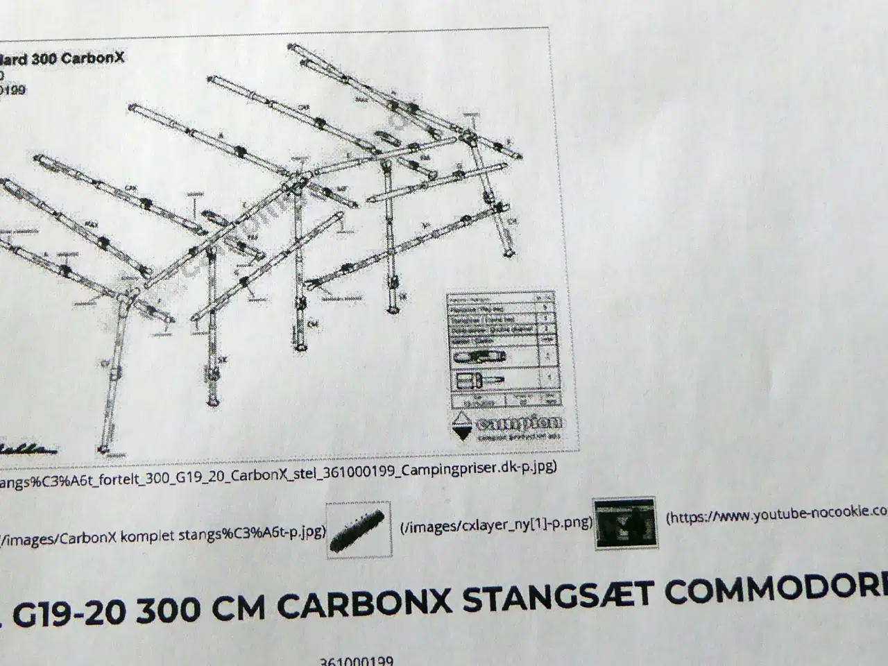 Billede 3 - Isabella Stel G19-20 300cm CARBONX Stangsæt Commod
