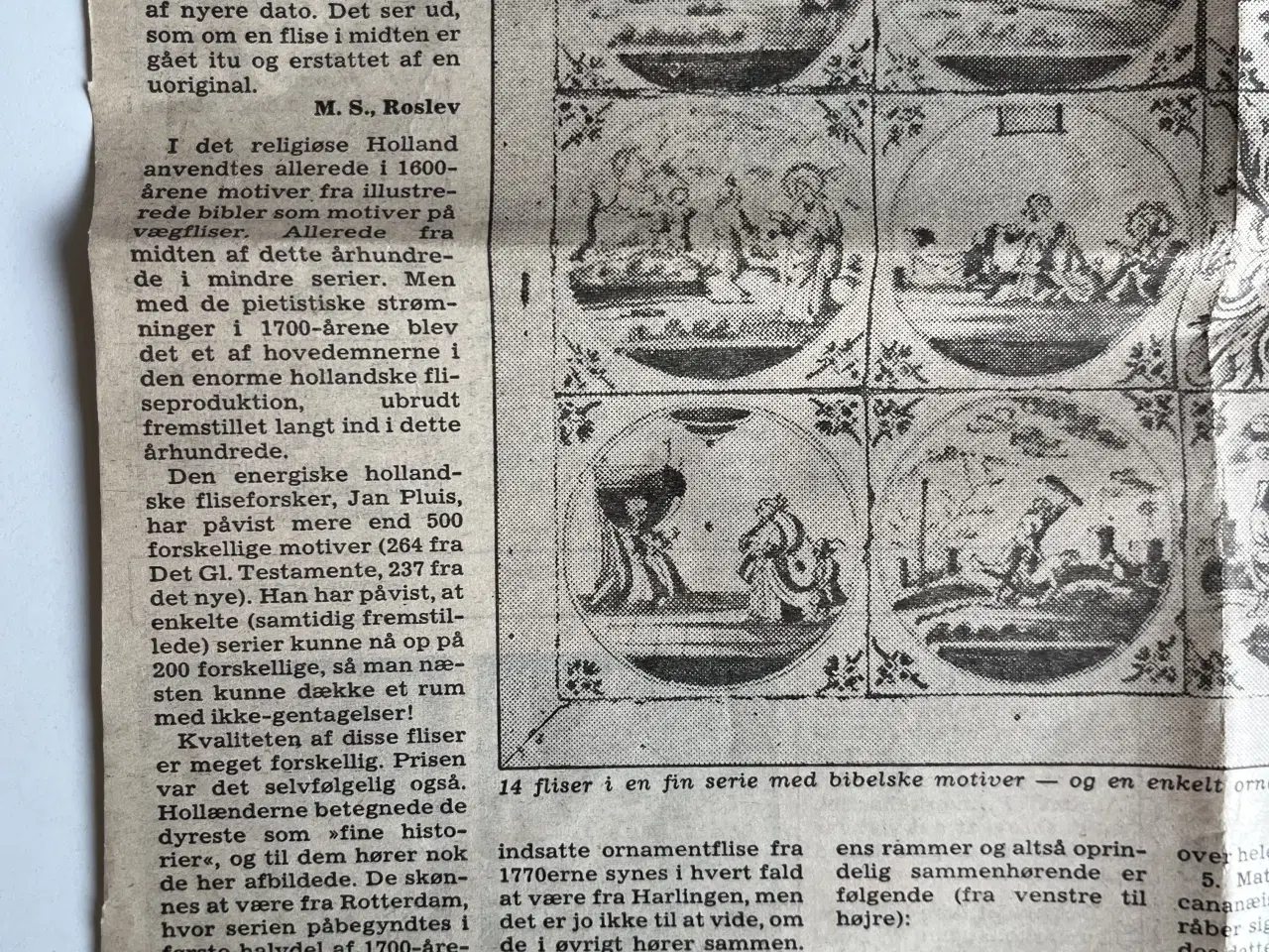 Billede 8 - Kakkelbord med historiske kakler