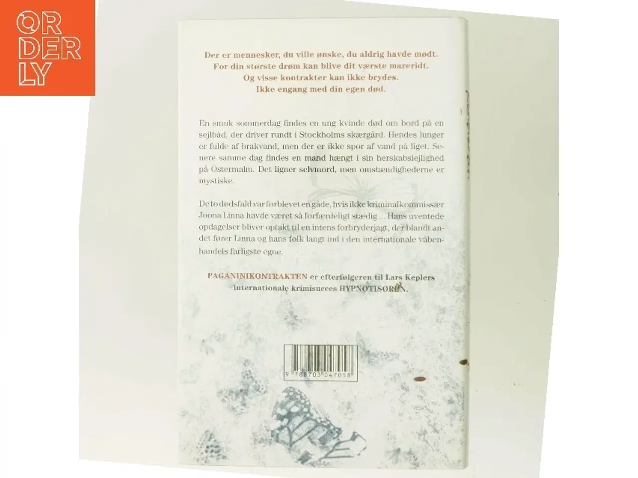 Billede 3 - Paganinikontrakten : kriminalroman af Lars Kepler (Bog)
