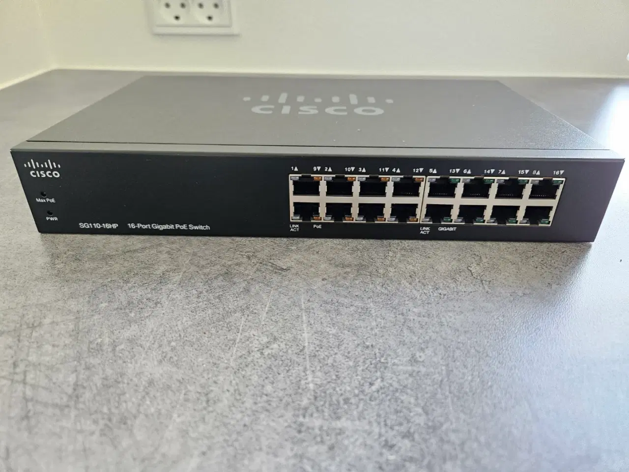 Billede 2 - Cisco 16-Port Gigabit PoE Switch (SG110-16HP)