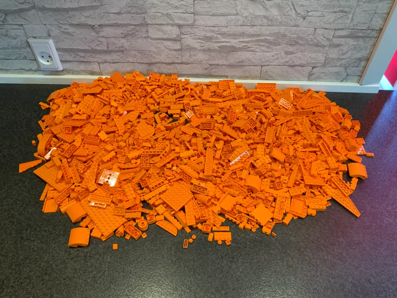 Billede 1 - Orange legoklodser