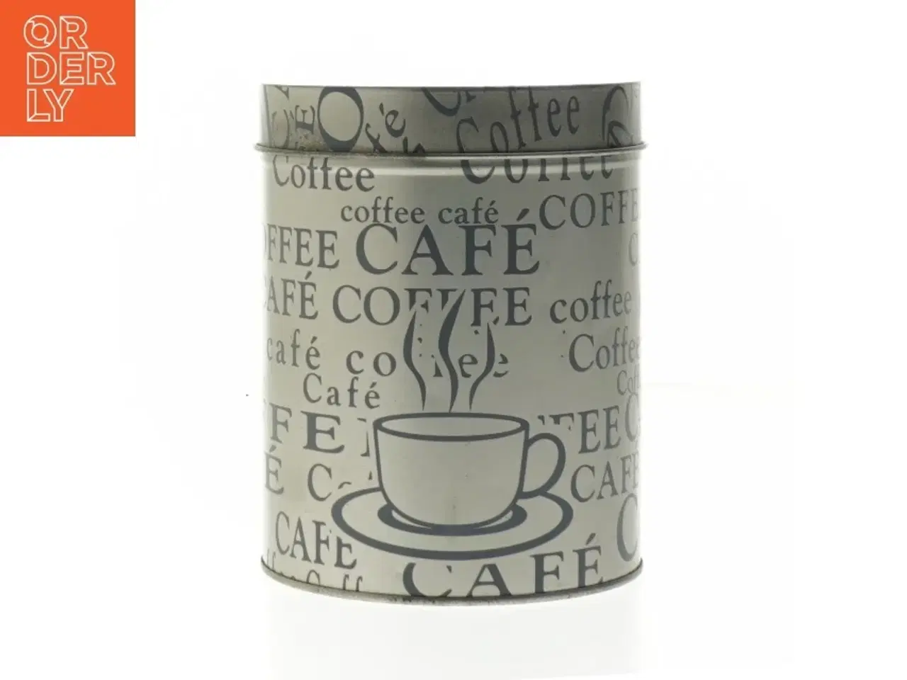 Billede 1 - Rund kaffedåse (str. Ø elve cm. længde. 14 cm)