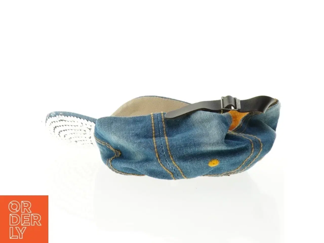 Billede 6 - Denim kasket med rhinesten (str. Ø, 16 cm)