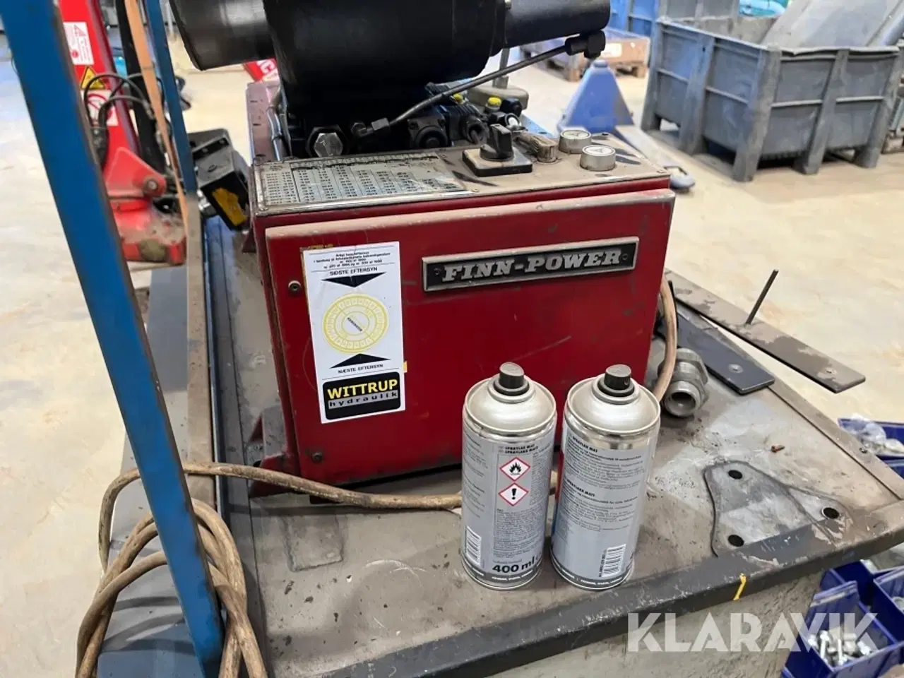 Billede 4 - Slange presser station med udstyr Finn-Power P20M