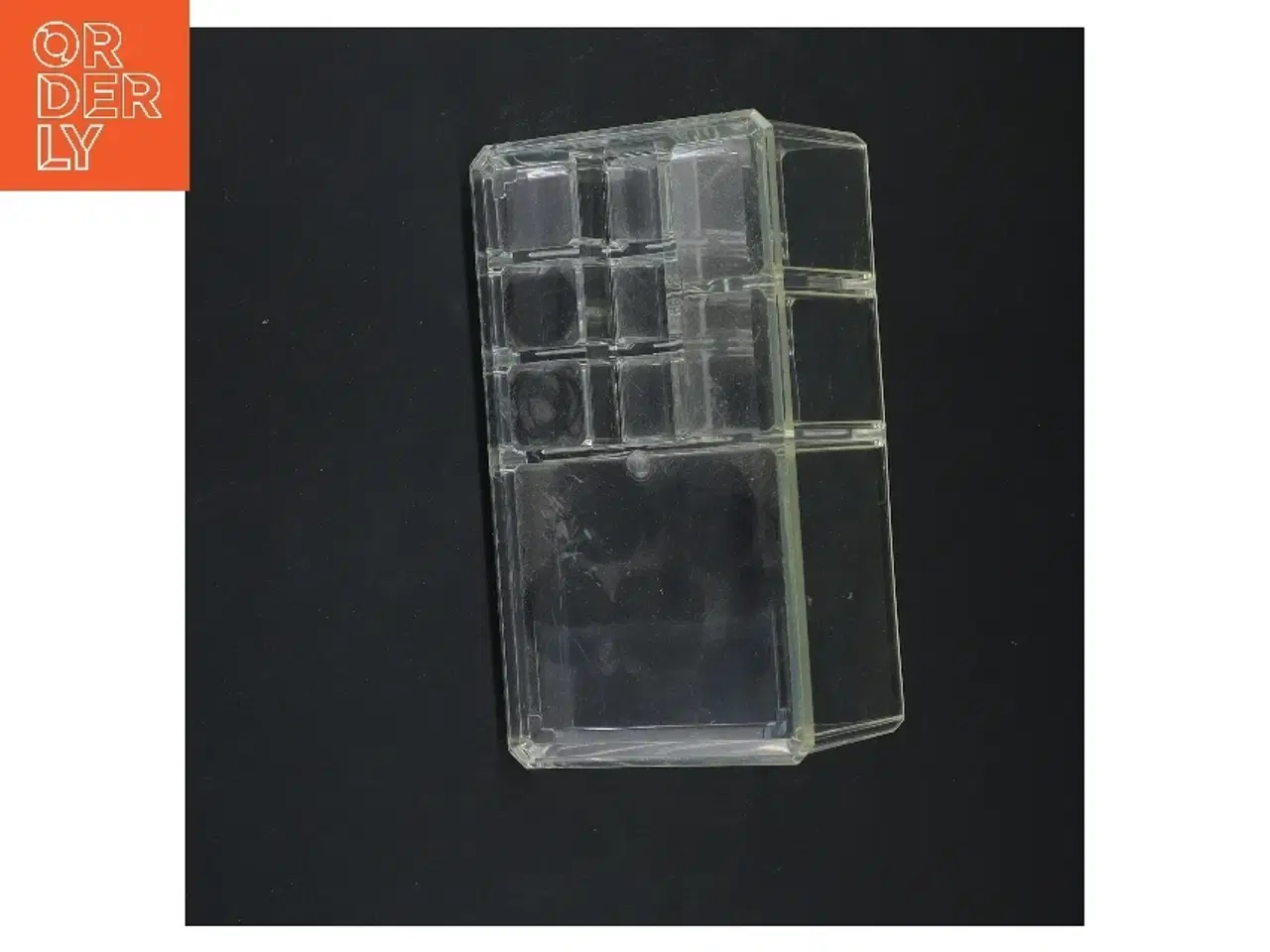 Billede 3 - Transparent plast organizer (str. 17,5x7x9,5 cm)