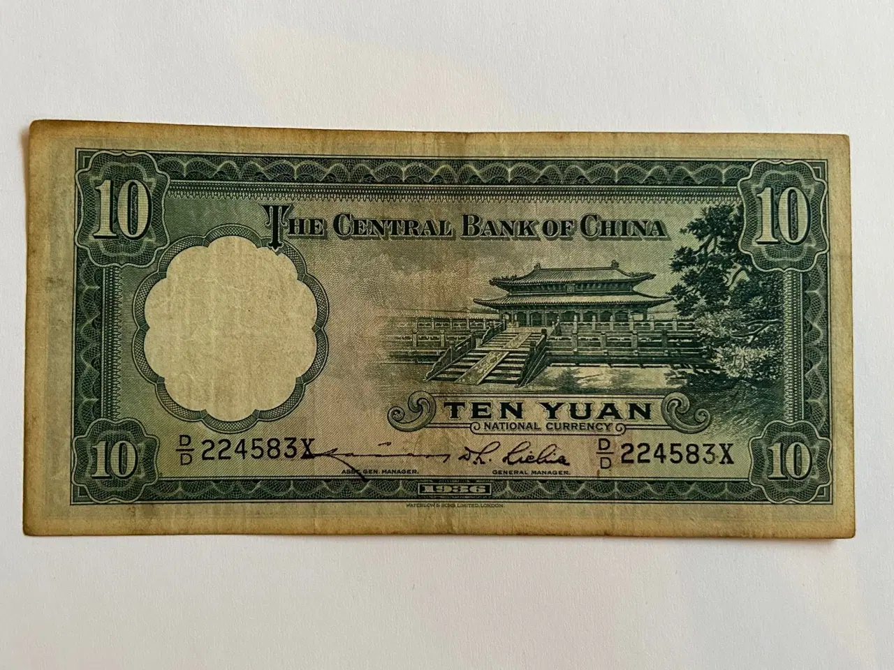 Billede 2 - 10 Yuan China 1936