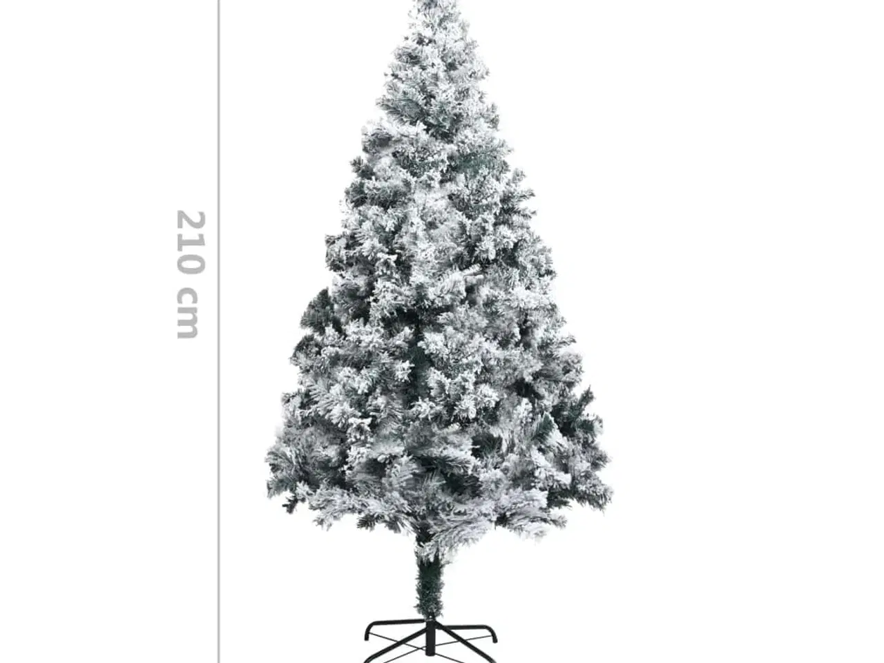 Billede 6 - Kunstigt juletræ med sne 210 cm PVC grøn