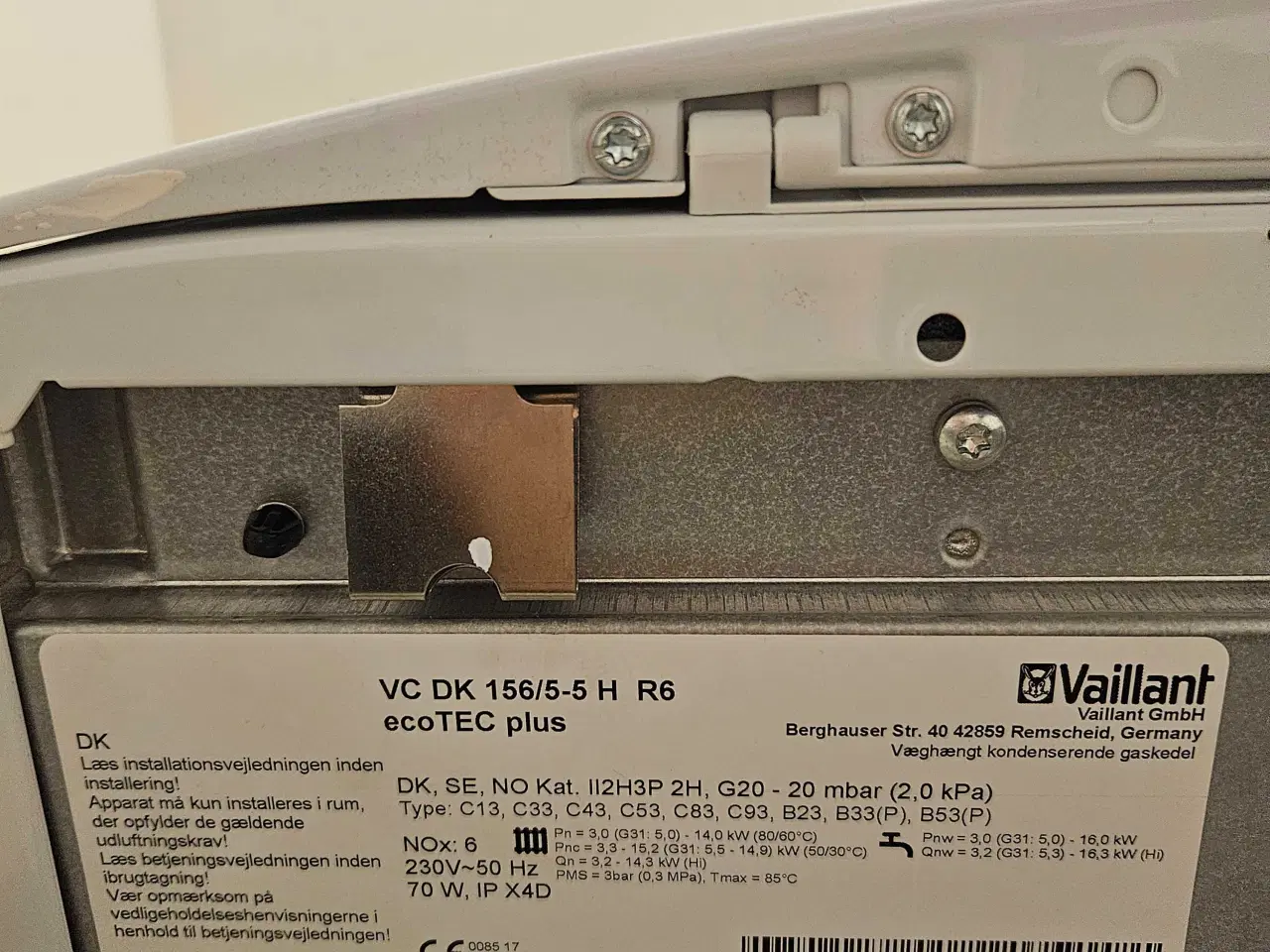 Billede 3 - Vaillant Ecotec plus gasfyr