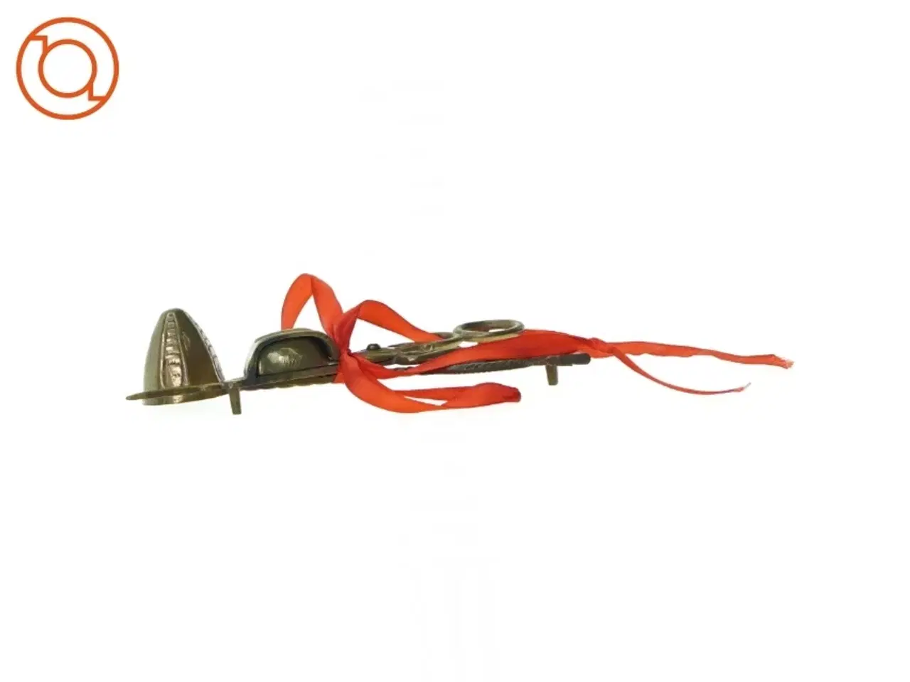Billede 3 - Vægesaks og lyseslukker i messing (str. 17 cm)