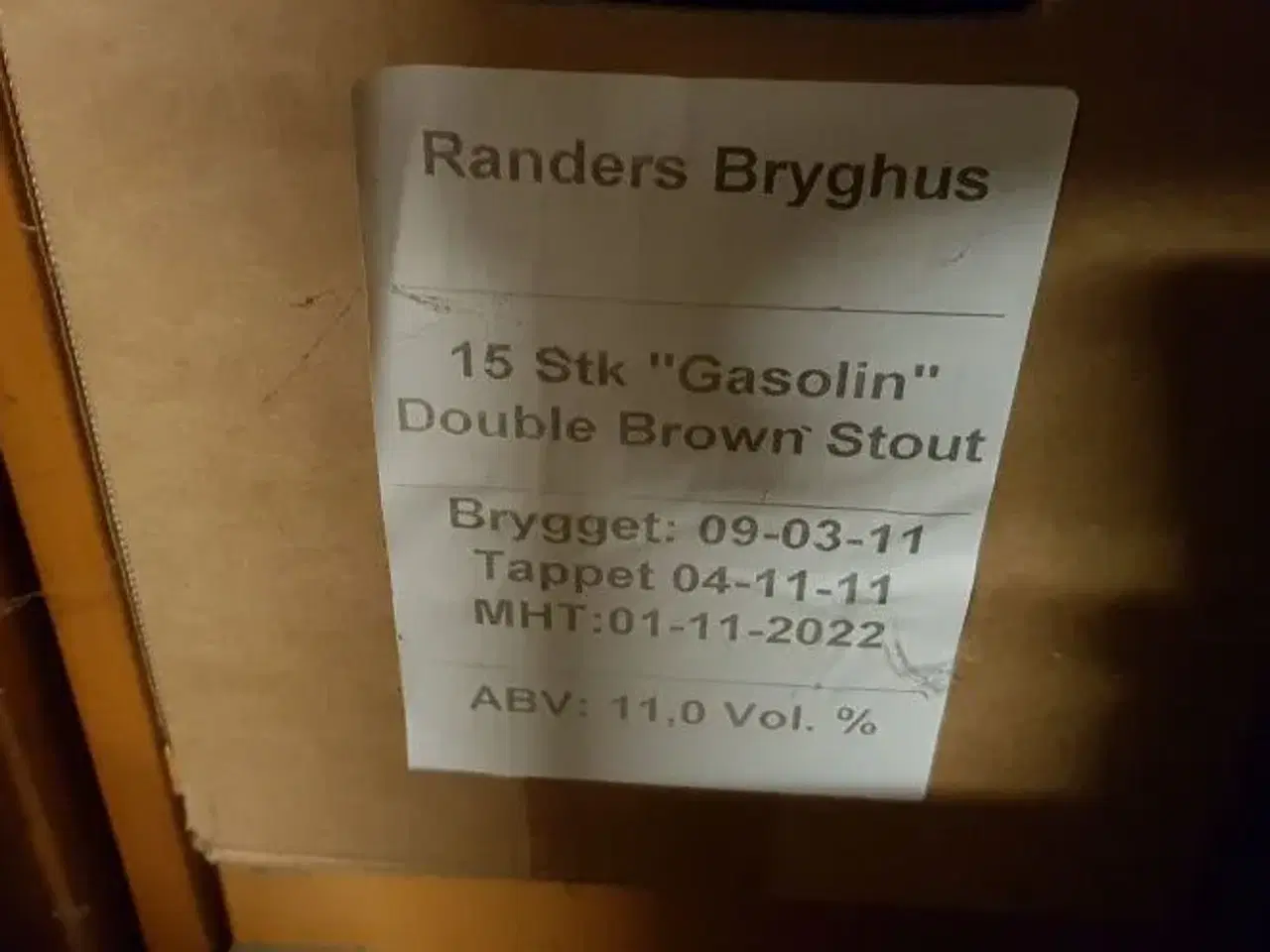 Billede 1 - 15 stk Gasolin øl fra Randers bryghus