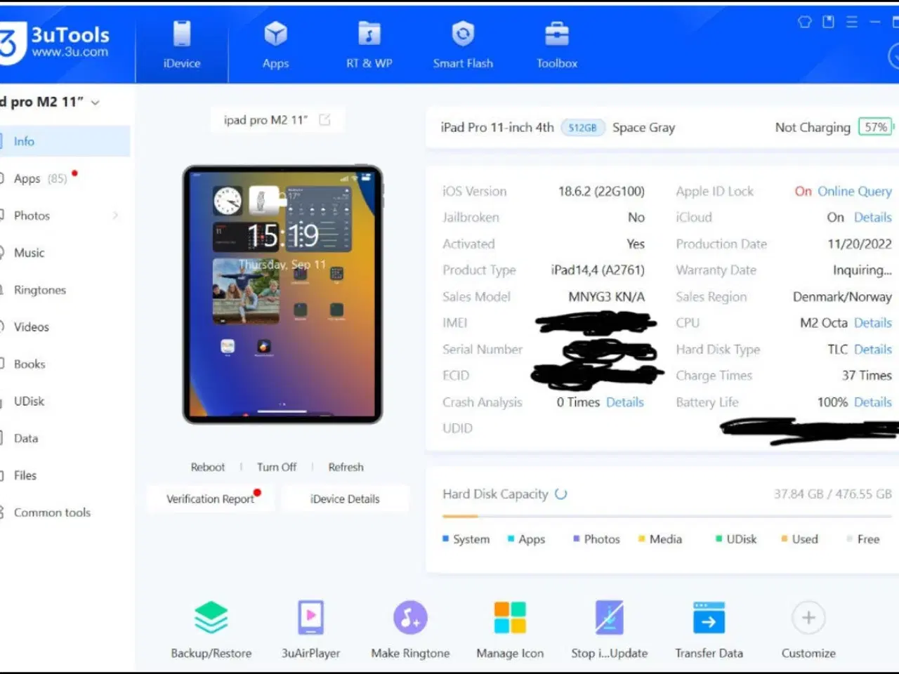 Billede 4 - BYD iPad Pro 11” (M2, Wi-Fi + Cellular, 512 GB) +