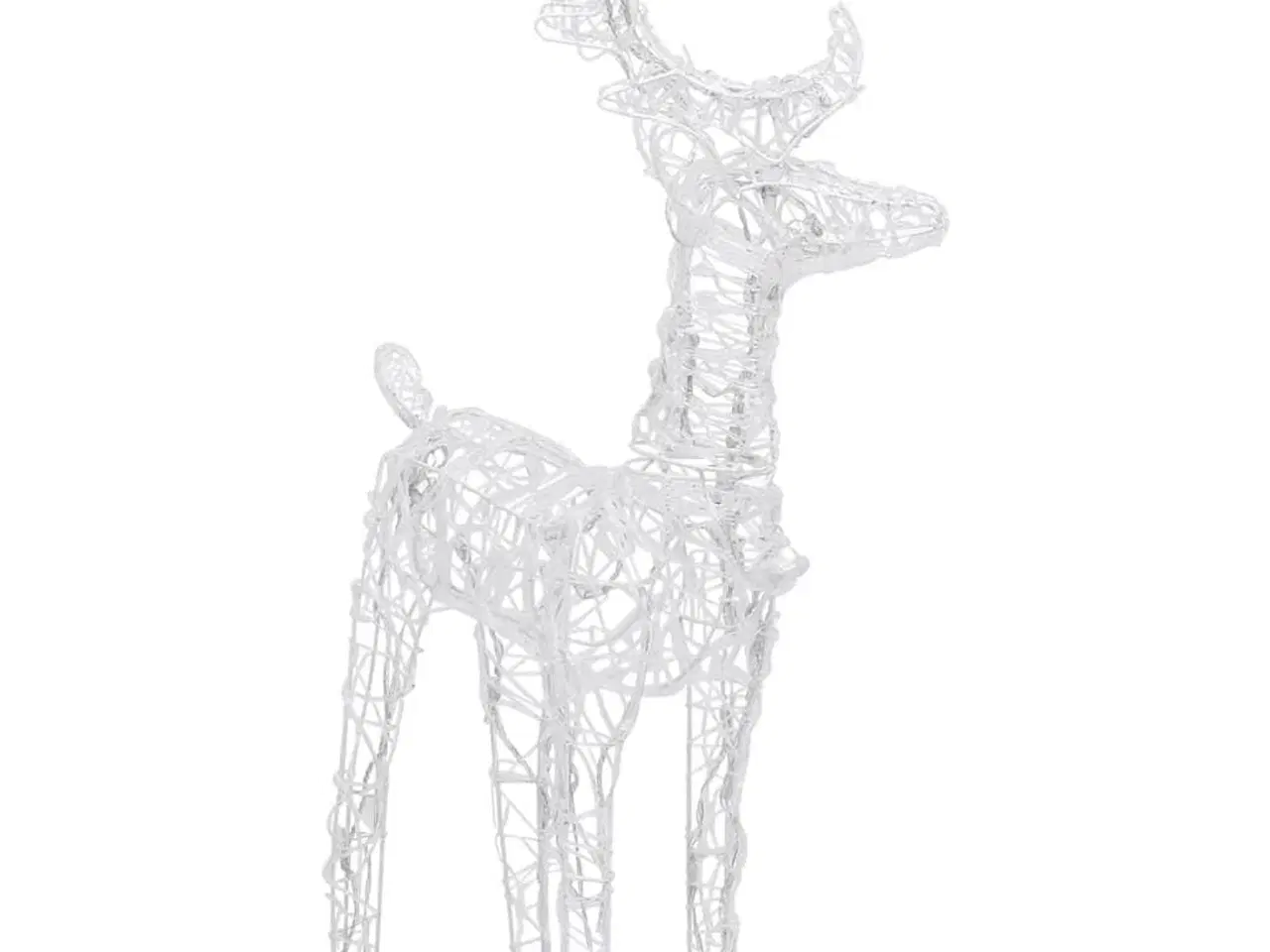 Billede 6 - Rensdyr og kane julefigur 280x28x55 cm akryl