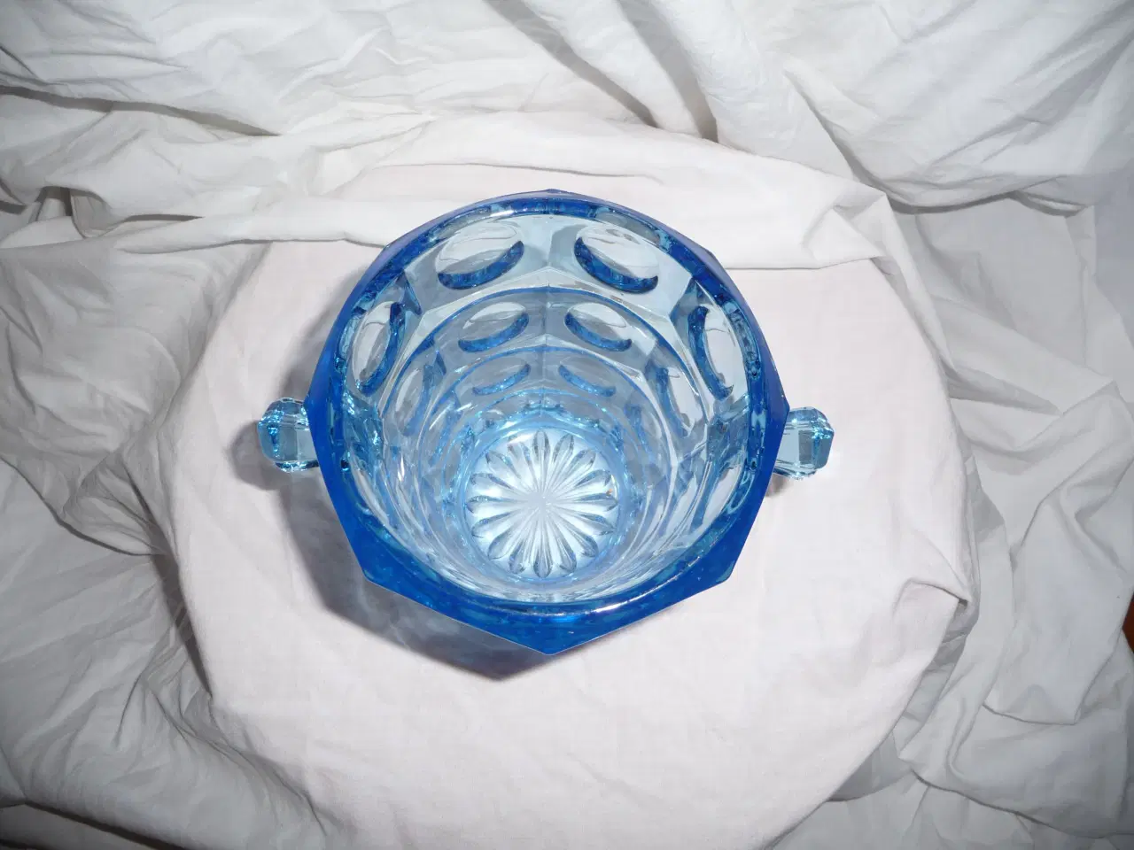 Billede 2 - blå glas isspand