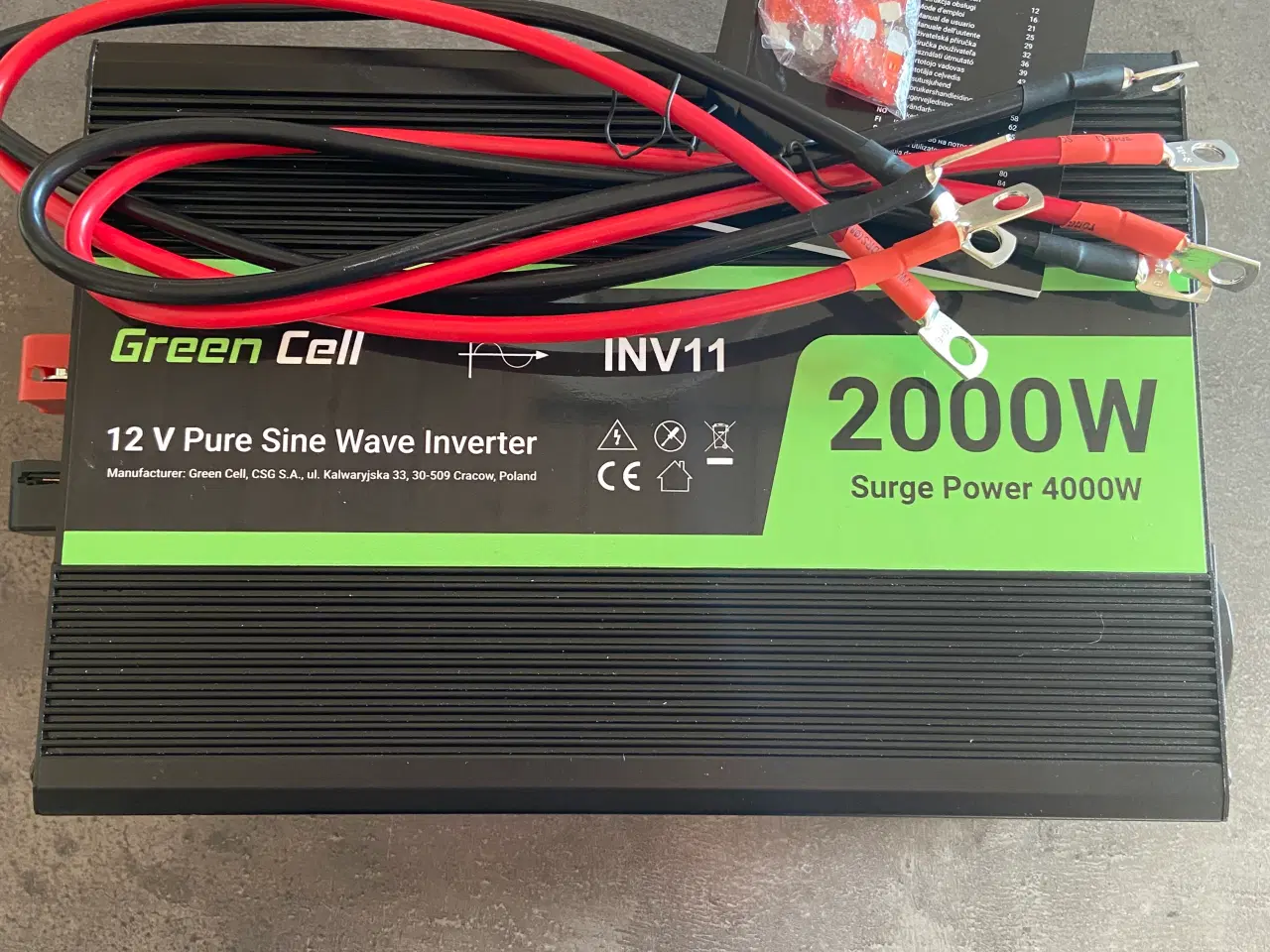 Billede 1 - Inverter Green Cell pure sin 2000w / 4000w helt ny