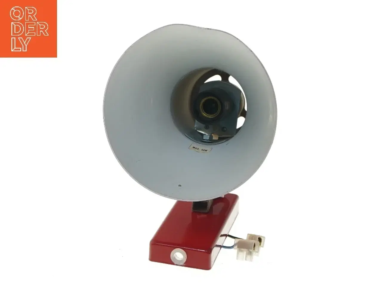 Billede 3 - Rød retro væglampe (str. 17 cm)