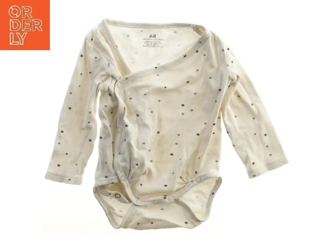 Billede 2 - Hvid bodystocking med stjernemønster fra H&M (str. 68)